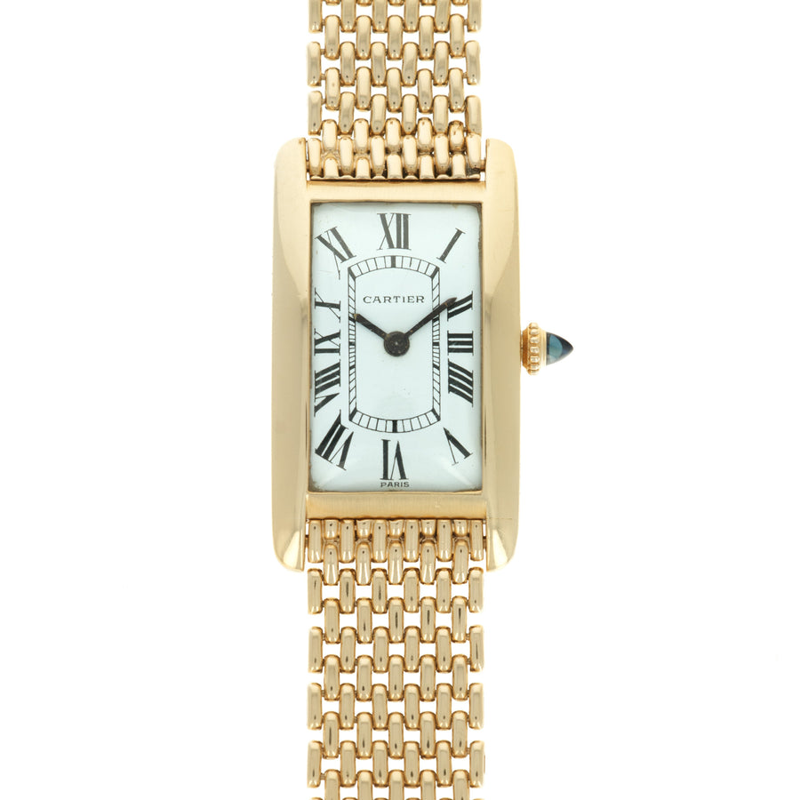 Cartier Yellow Gold Tank Cintree Watch, 1930s