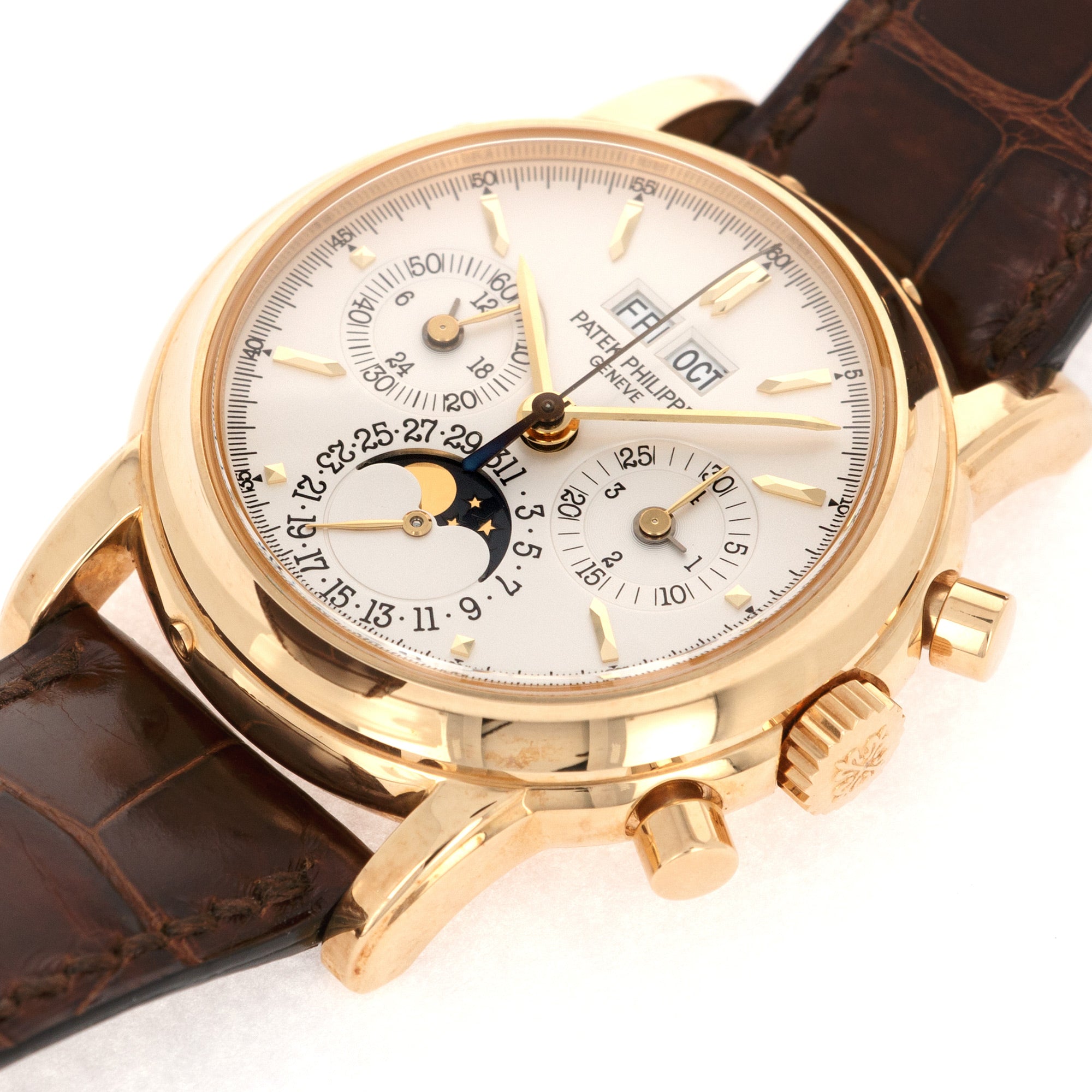 Patek Philippe - Patek Philippe Yellow Gold Perpetual Calendar Chronograph Watch Ref. 3970 - The Keystone Watches