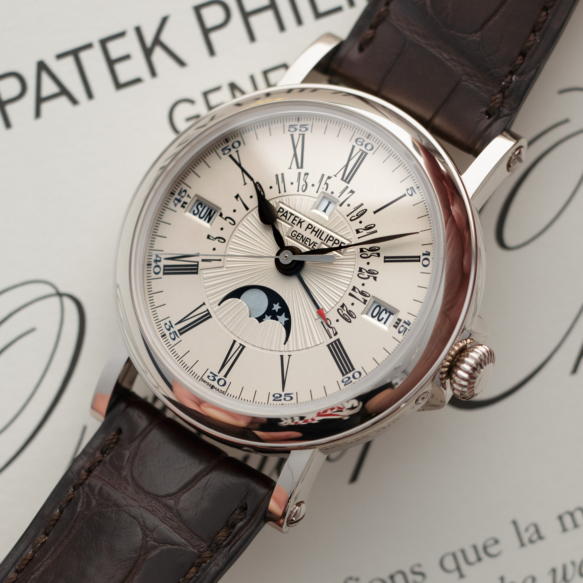 Patek Philippe - Patek Philippe White Gold Perpetual Calendar Retrograde Watch Ref. 5159 - The Keystone Watches