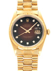 Rolex - Rolex Yellow Gold Day-Date Ref. 16078 with Red Vignette Dial - The Keystone Watches