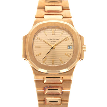 Patek Philippe Yellow Gold Nautilus Watch Ref 3800
