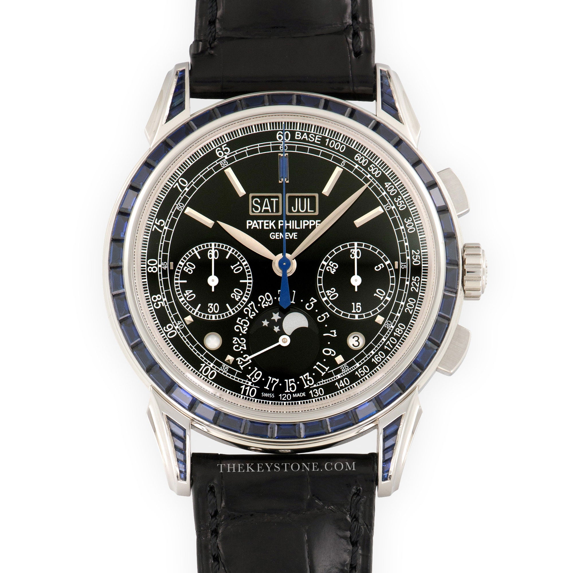 Patek Philippe - Patek Philippe Platinum Perpetual Calendar Chrono Sapphire Watch Ref. 5271 - The Keystone Watches