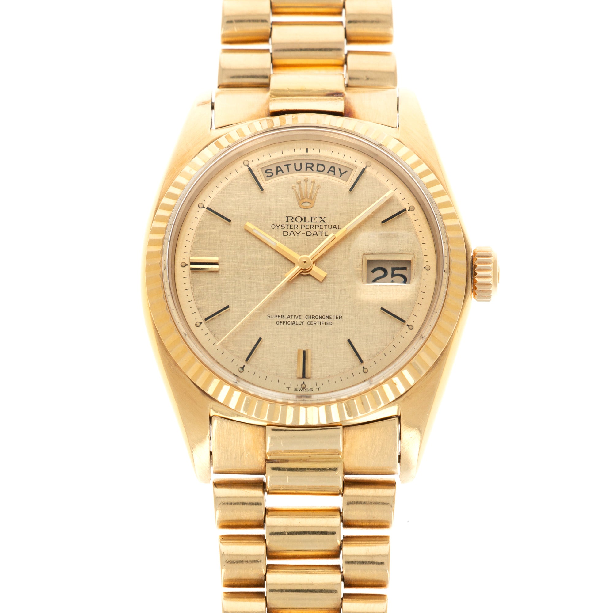 Rolex Yellow Gold Day-Date Ref. 1803 with Linen Dial