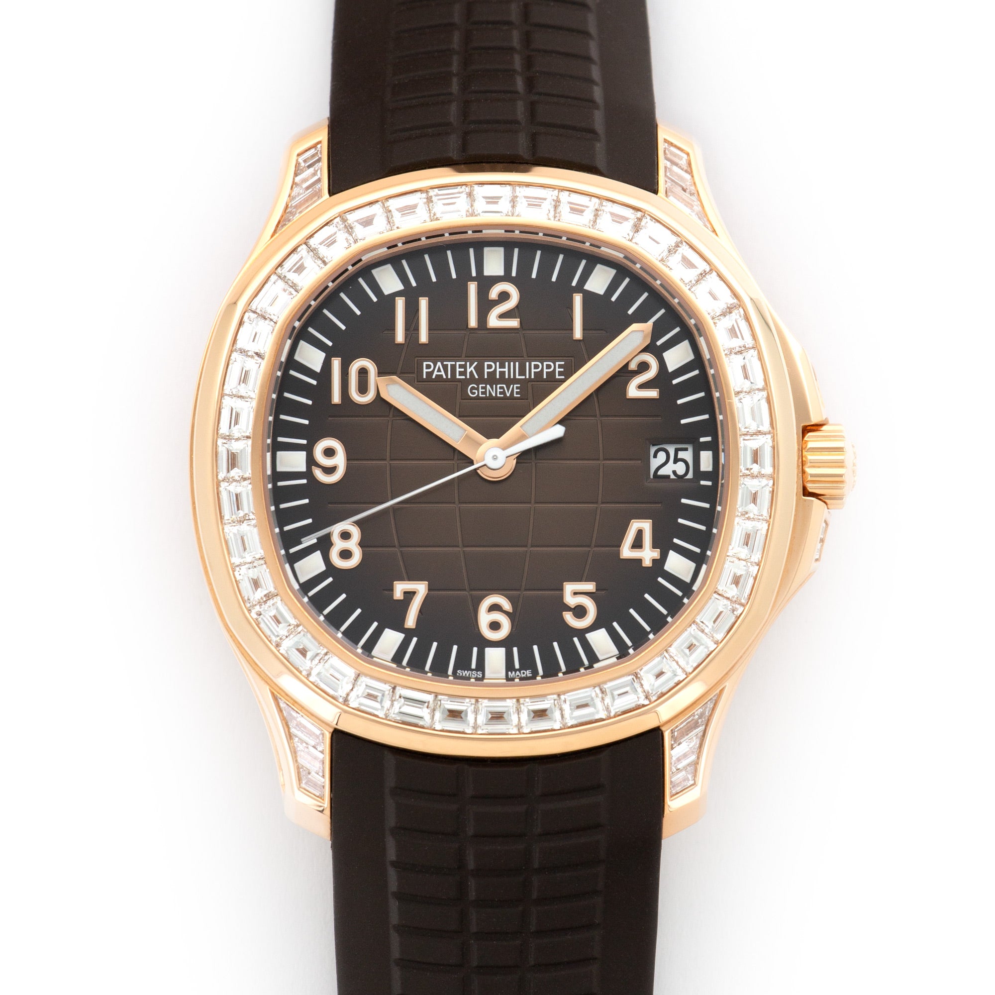 Patek Philippe - Patek Philippe Rose Gold Aquanaut Diamond Watch Ref. 5167/300R - The Keystone Watches