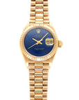 Rolex - Rolex Yellow Gold Datejust Lapis Dial Watch Ref. 69178 - The Keystone Watches