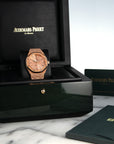 Audemars Piguet - Audemars Piguet Frosted Rose Gold Royal Oak Ref. 15454 - The Keystone Watches