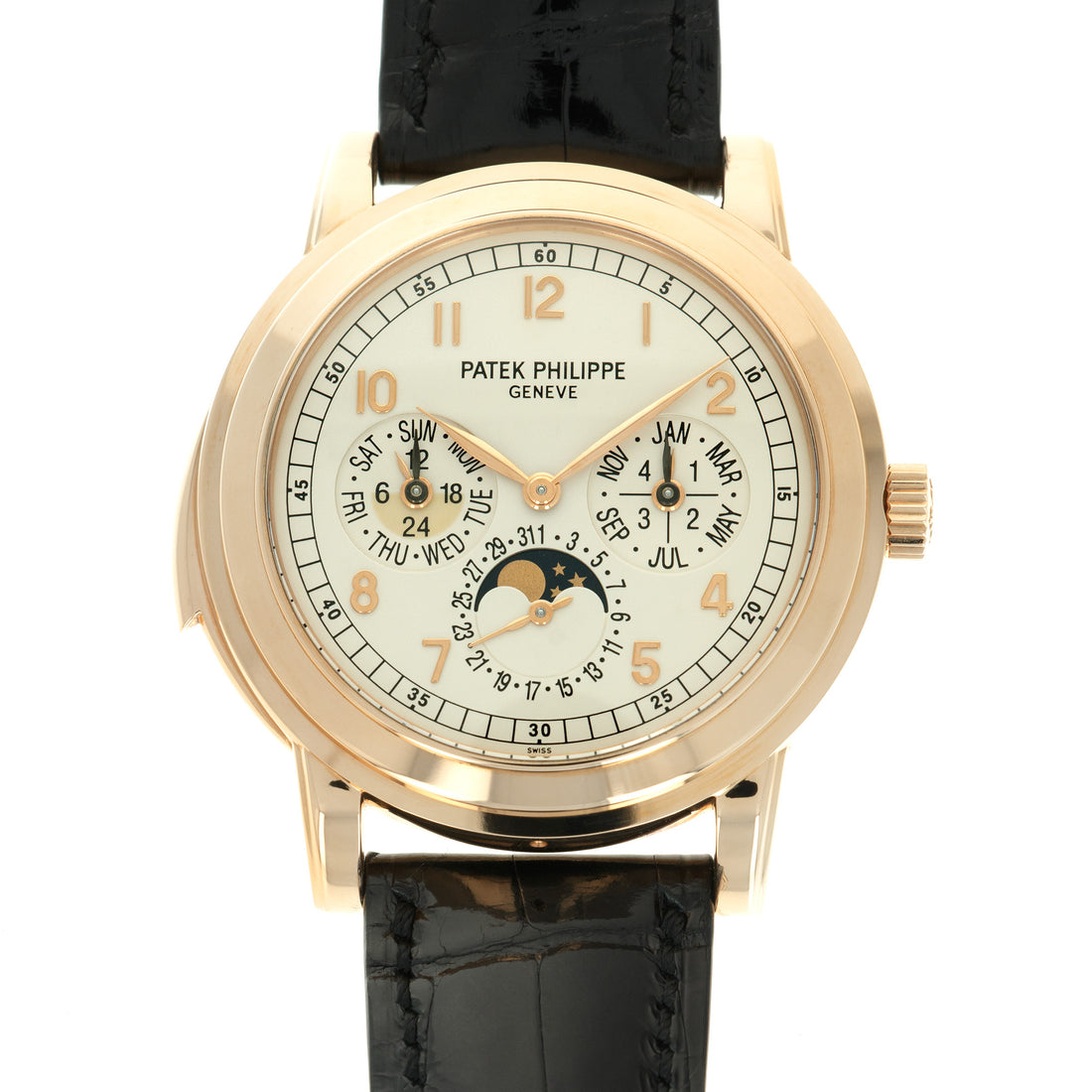 Patek Philippe Rose Gold Perpetual Minute Repeater Watch Ref. 5074, Complete and Unworn