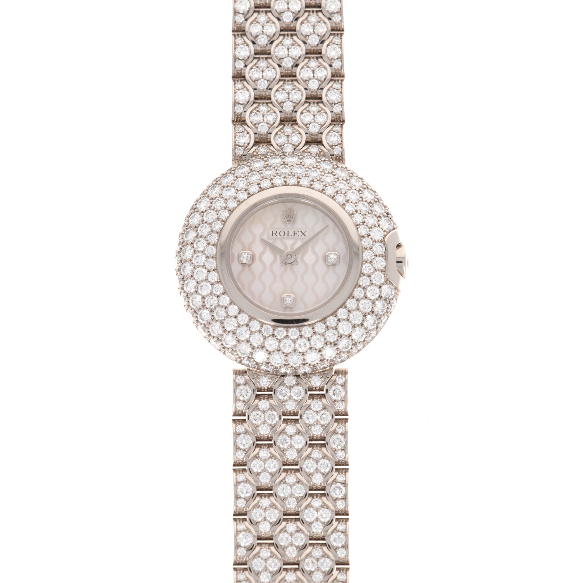 Rolex - Rolex White Gold Orchid Diamond Bracelet Watch - The Keystone Watches