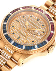 Rolex - Rolex Yellow Gold GMT-Master Diamond Ruby Sapphire Watch Ref. 16758 - The Keystone Watches