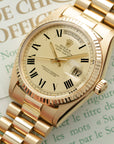 Rolex - Rolex Yellow Gold Day-Date Ref. 1803 with Buckley Dial and Original Warranty - The Keystone Watches