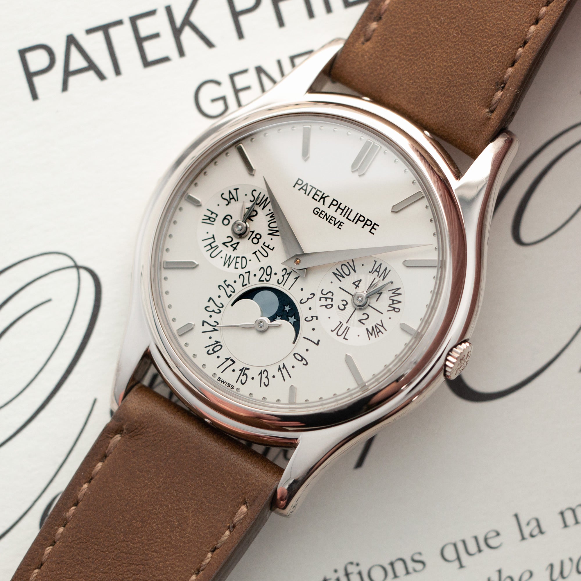 Patek Philippe - Patek Philippe White Gold Perpetual Calendar Automatic Watch Ref. 5140 - The Keystone Watches