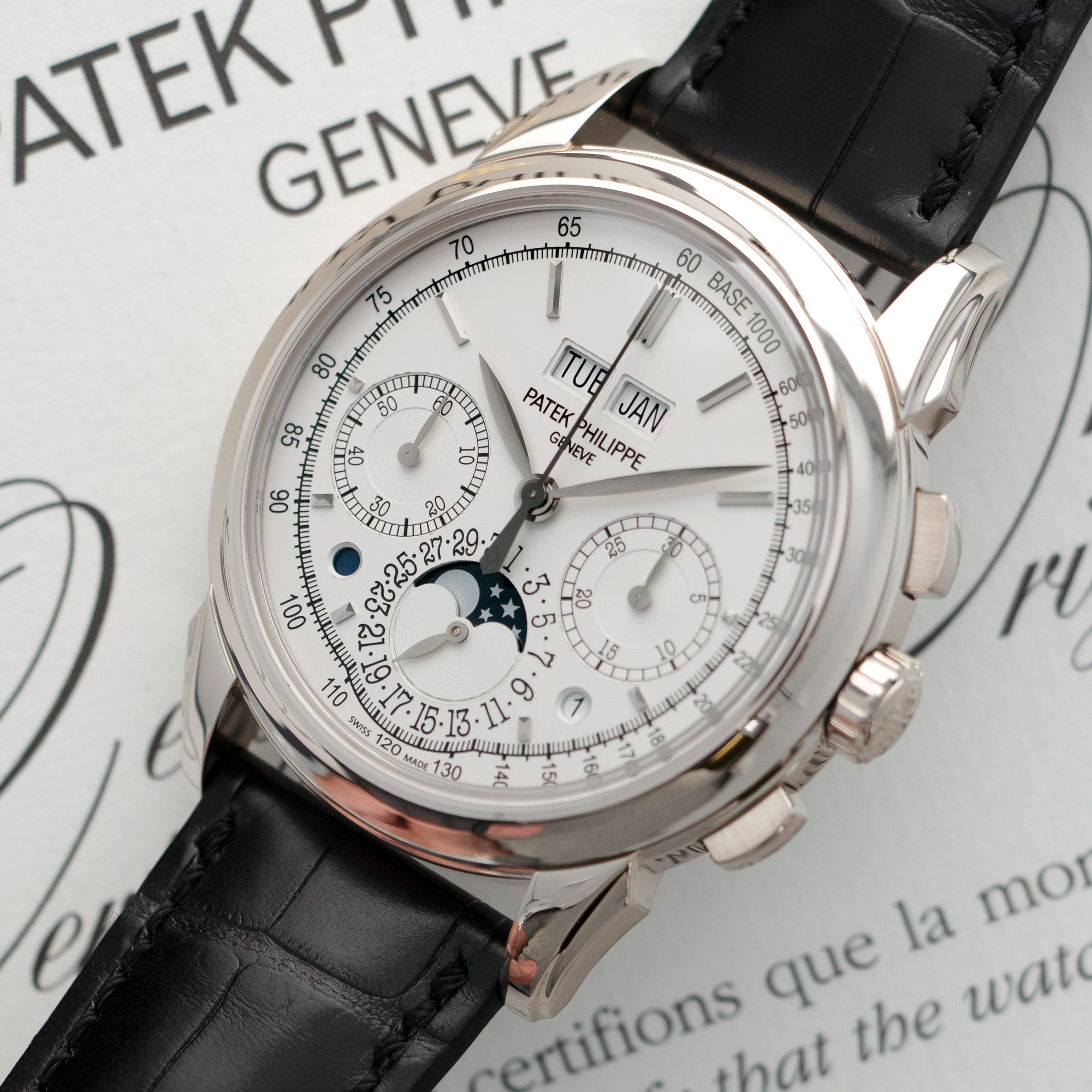 Patek Philippe - Patek Philippe White Gold Perpetual Calendar Chronograph Watch, Ref. 5270 - The Keystone Watches