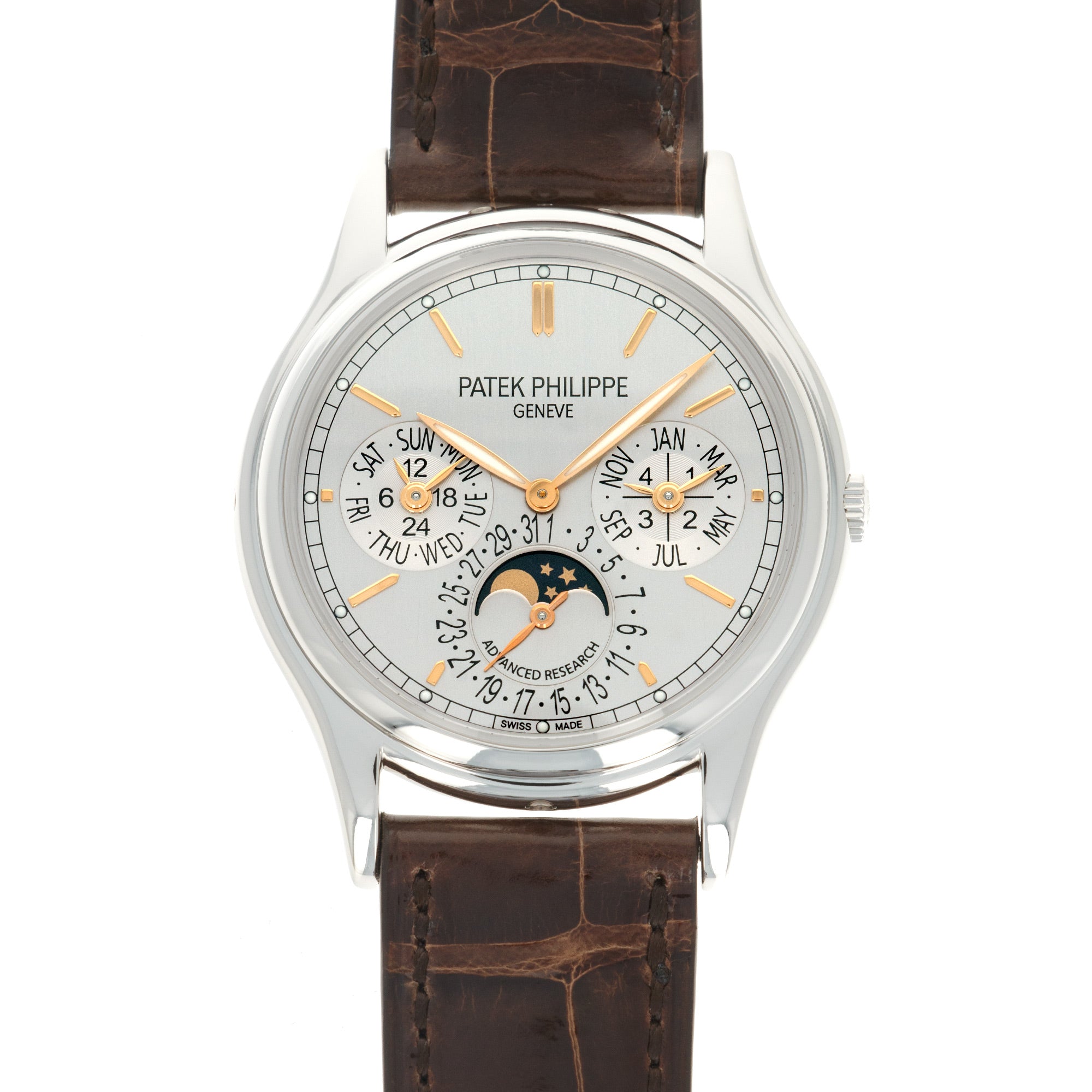 Patek Philippe - Patek Philippe Platinum Perpetual Calendar Advanced Research Watch Ref. 5550 - The Keystone Watches