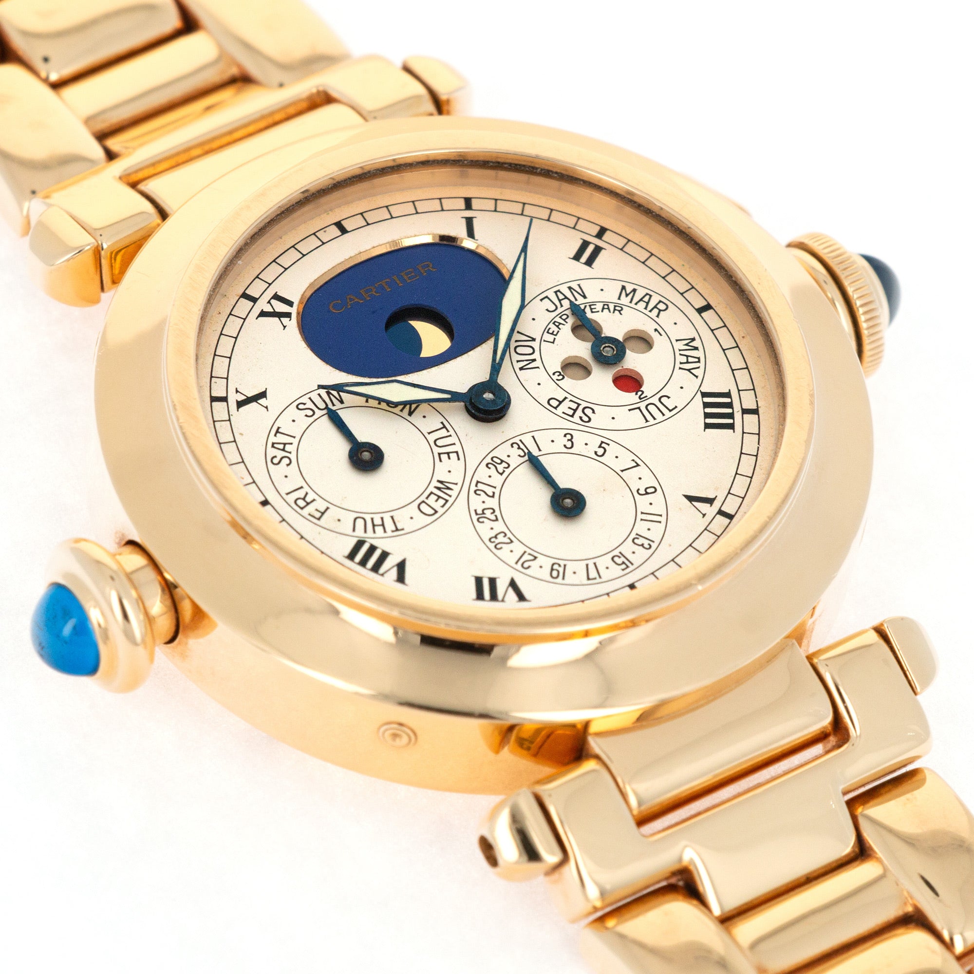 Cartier - Cartier Yellow Gold Pasha Perpetual Calendar Minute Repeater Watch - The Keystone Watches