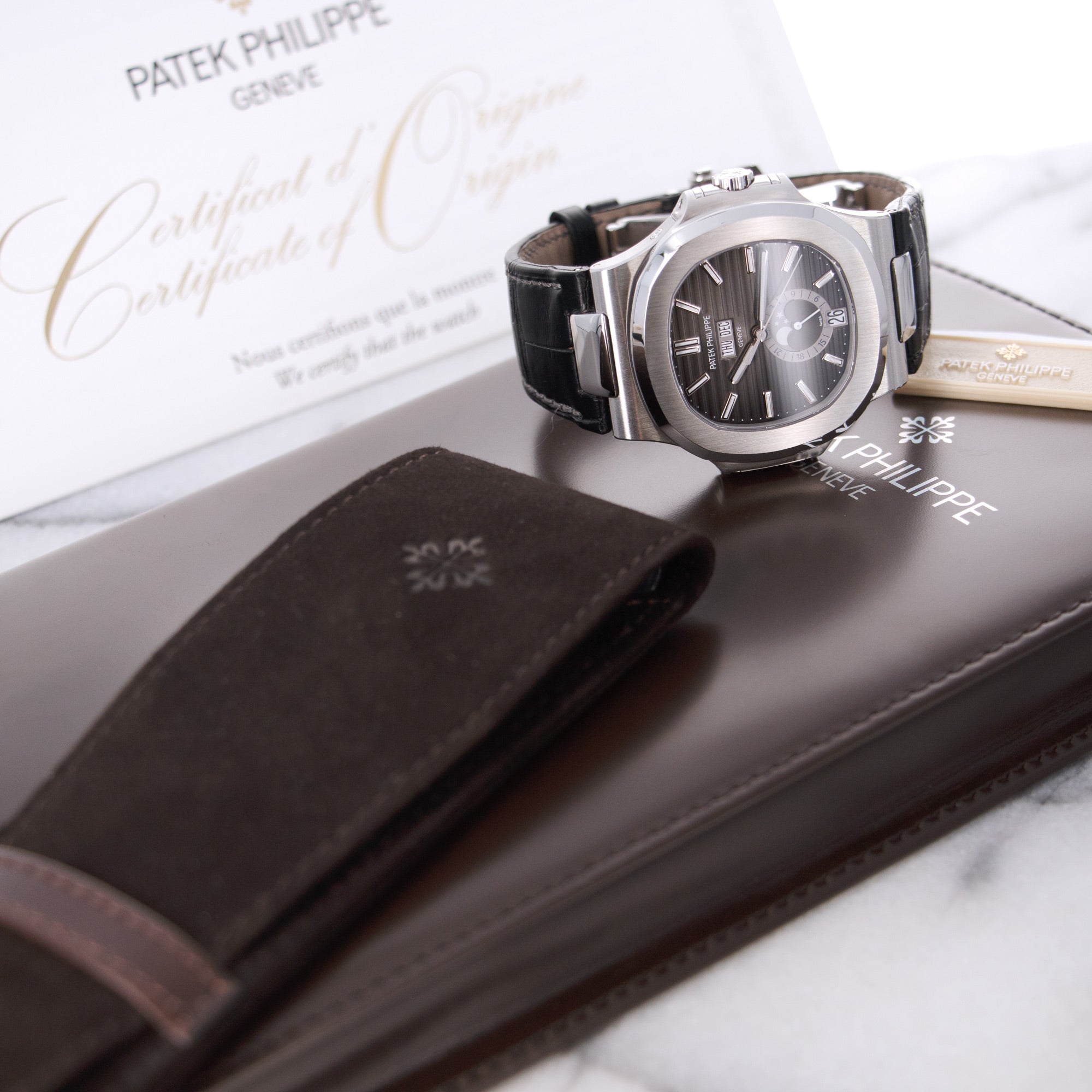 Patek Philippe - Patek Philippe Nautilus Moonphase Watch Ref. 5726 - The Keystone Watches