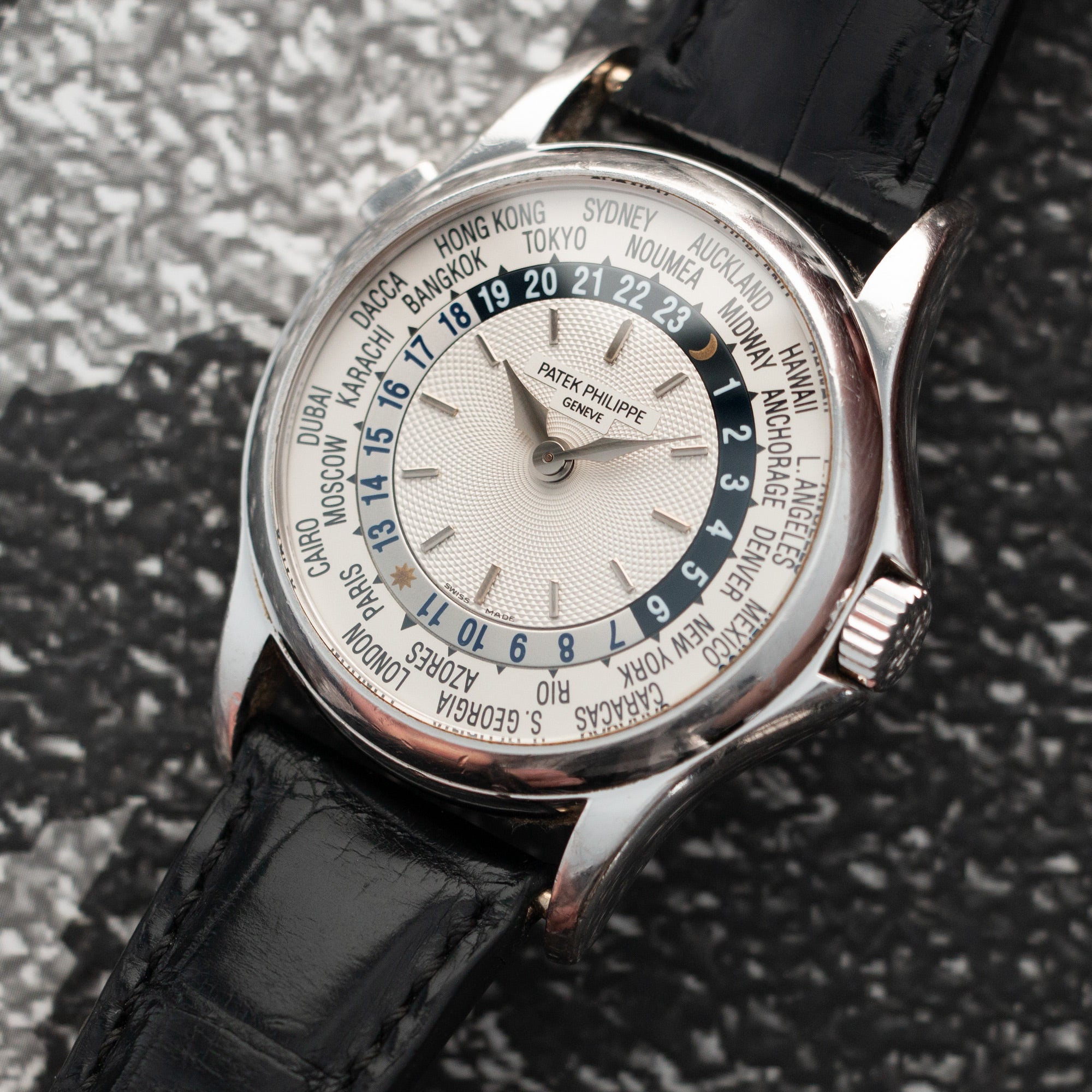 Patek Philippe - Patek Philippe World Time White Gold Ref. 5110G - The Keystone Watches