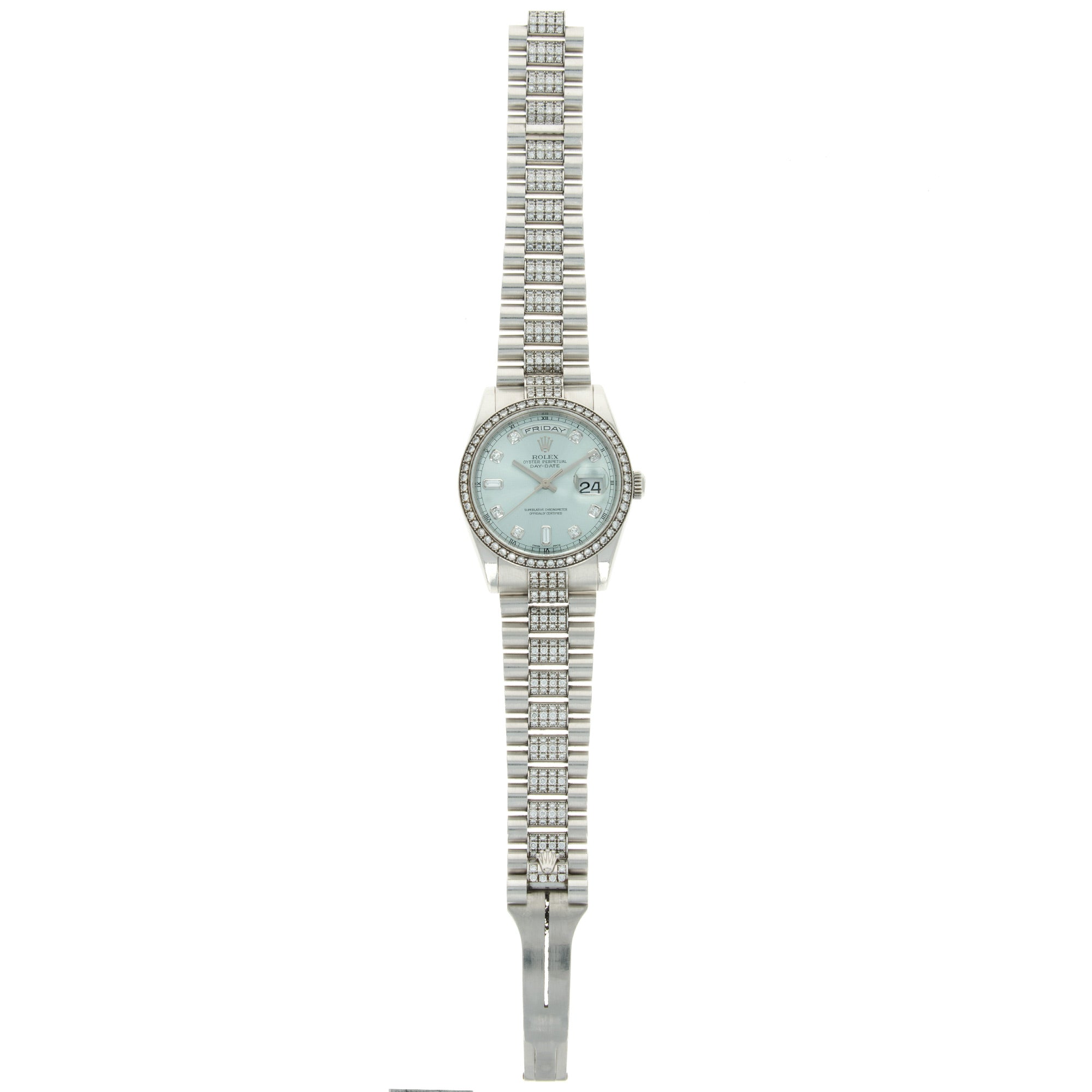 Rolex - Rolex Platinum and Diamond Day-Date Ref. 118346 - The Keystone Watches