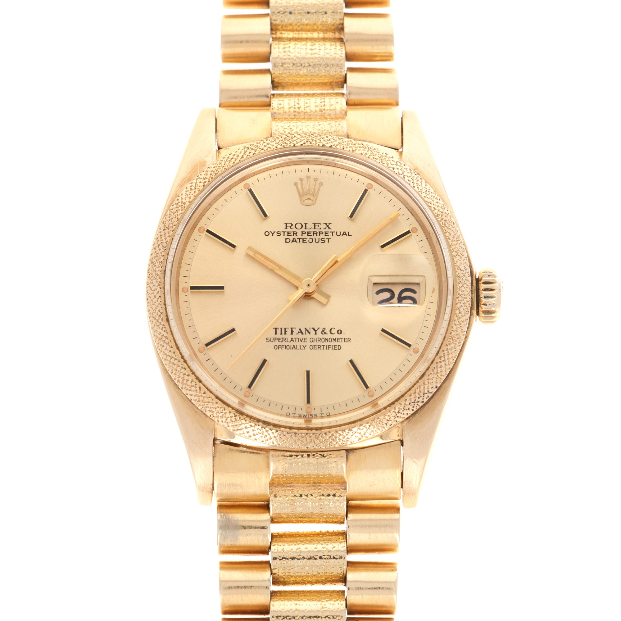 Rolex - Rolex Yellow Gold Datejust Watch Ref. 1611, Retailed by Tiffany & Co. - The Keystone Watches