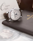 Patek Philippe - Patek Philippe White Gold Perpetual Calendar Chrono Watch Ref. 5970 - The Keystone Watches