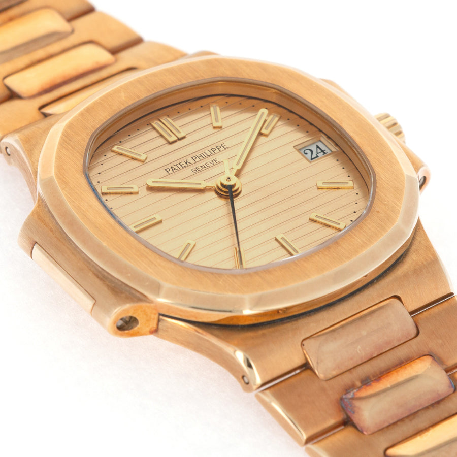 Patek Philippe Yellow Gold Nautilus Watch Ref 3800