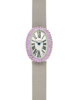 Cartier - Cartier White Gold Baignoire Pink Sapphire Watch - The Keystone Watches