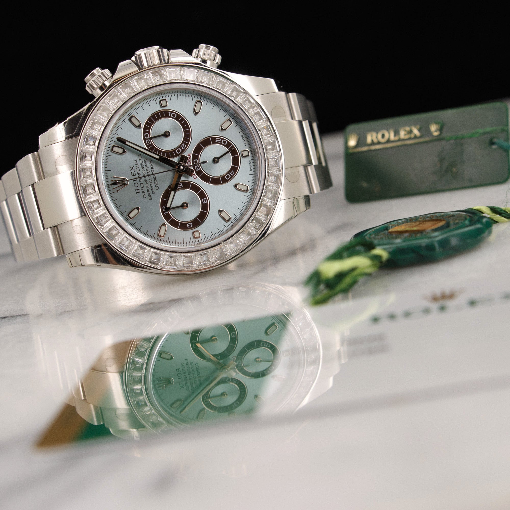 Rolex - Rolex Platinum Cosmograph Daytona Diamond Watch Ref. 116576 - The Keystone Watches