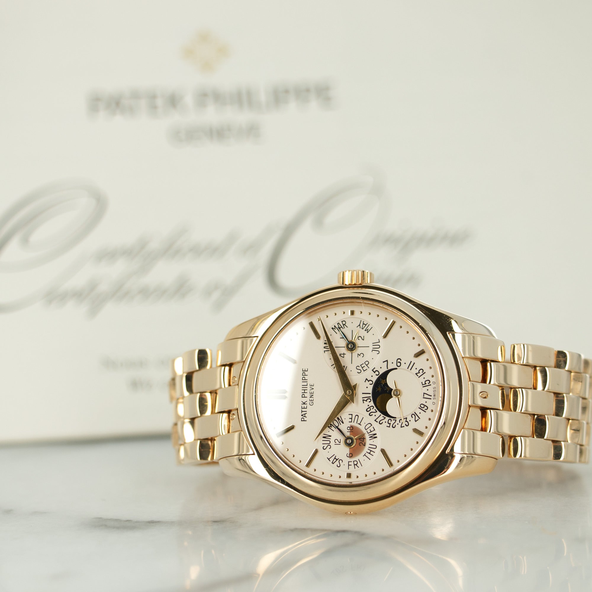 Patek Philippe - Patek Philippe Yellow Gold Perpetual Calendar Watch, Ref. 5136 - The Keystone Watches