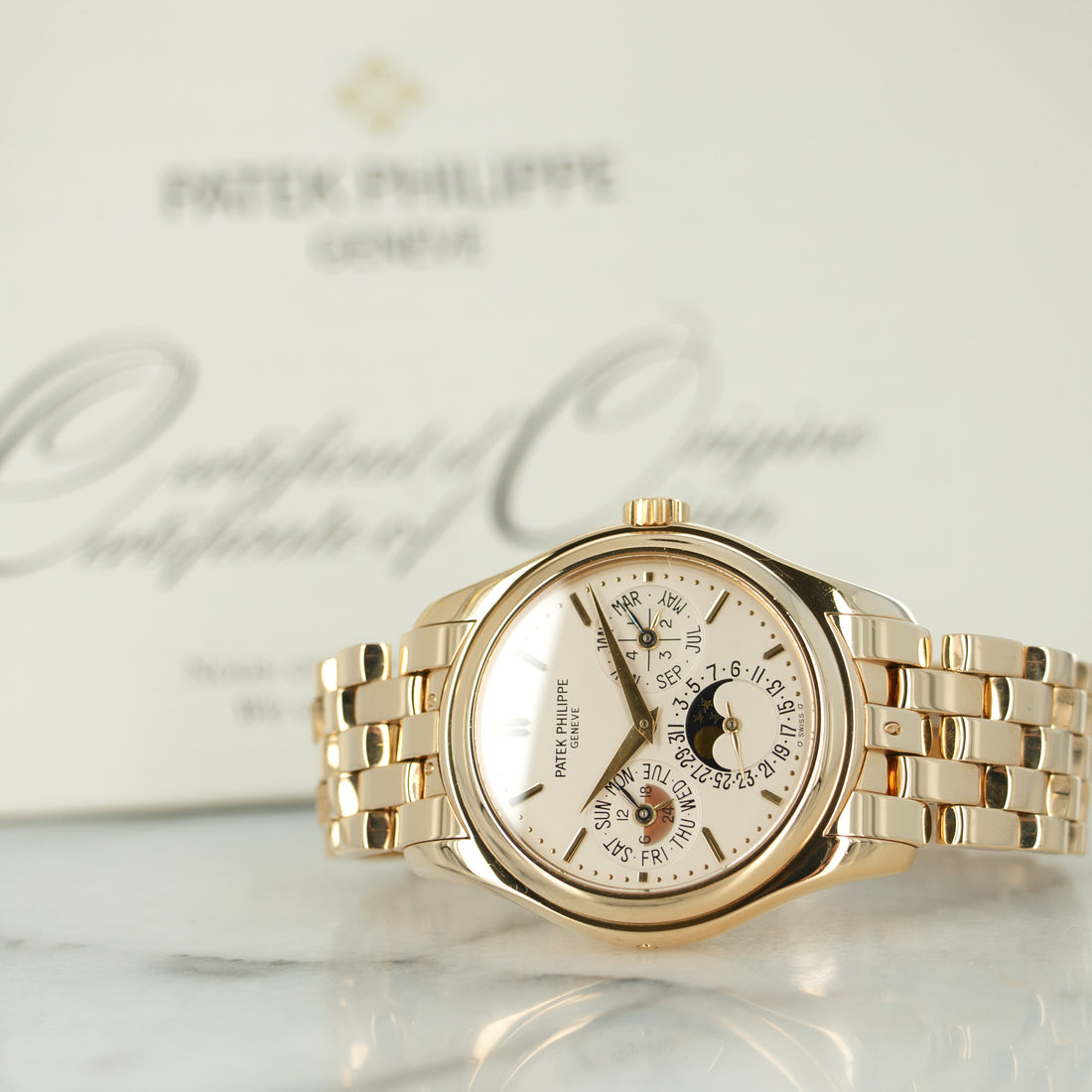 Patek Philippe Yellow Gold Perpetual Calendar Watch, Ref. 5136