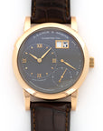 A. Lange & Sohne Rose Gold Lange 1 Watch Ref. 101.033