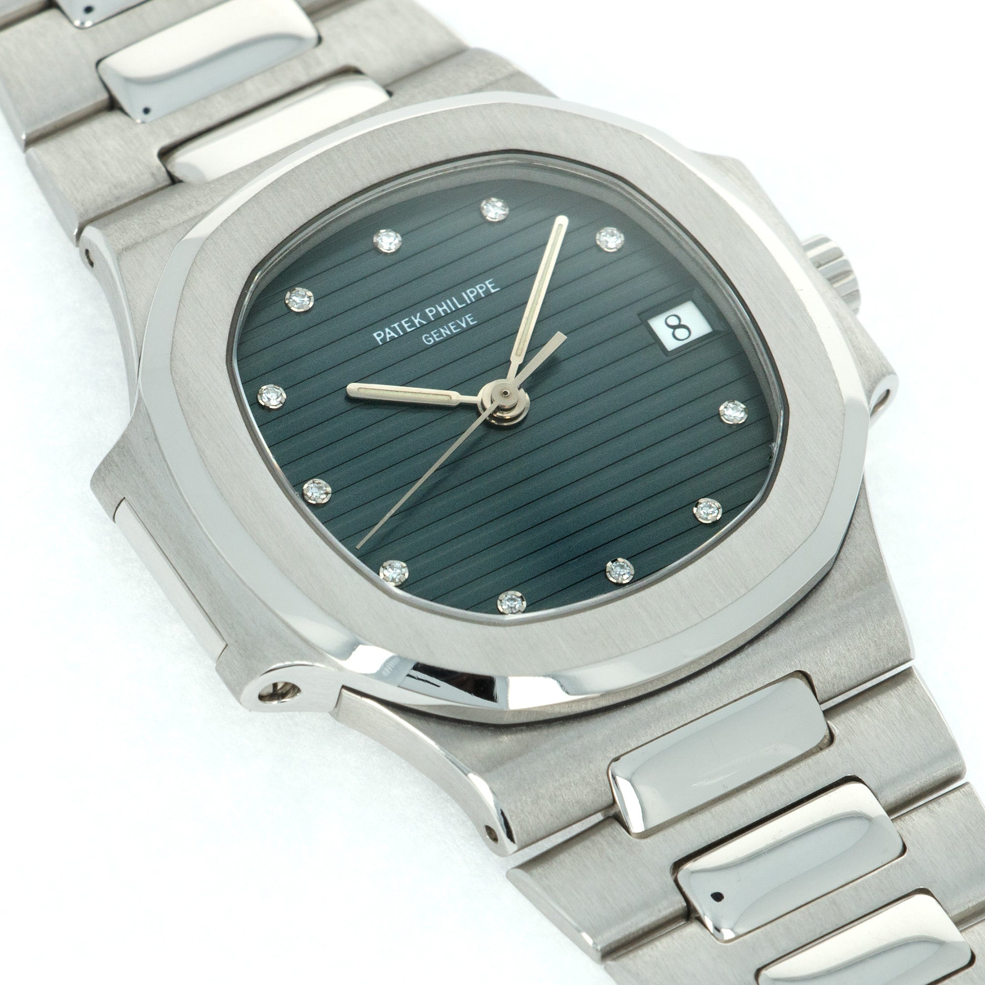 Patek Philippe - Patek Philippe Platinum Nautilus Watch Ref. 3800 with Original Warranty - The Keystone Watches