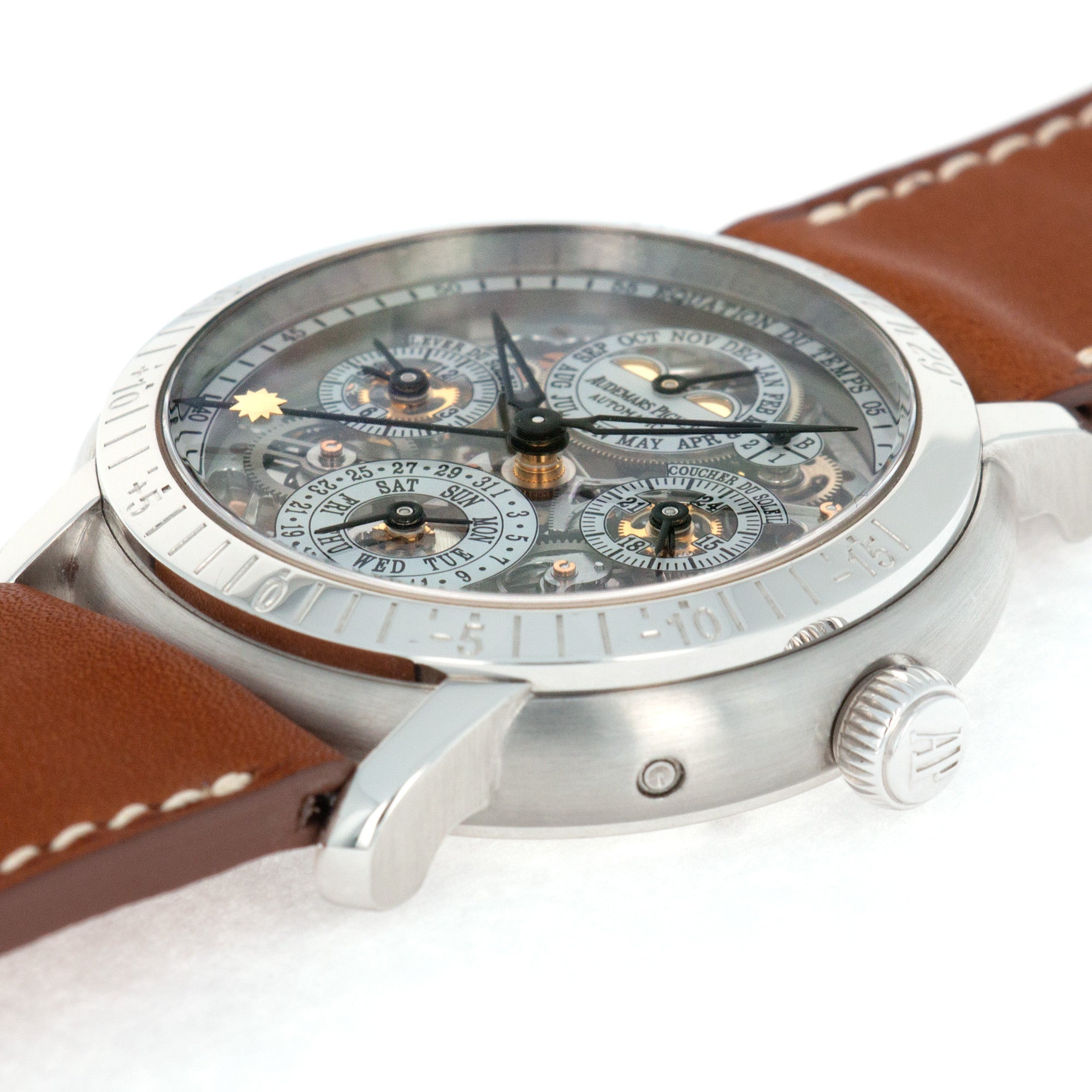 Audemars Piguet - Audemars Piguet Platinum Perpetual Skeleton Watch - The Keystone Watches