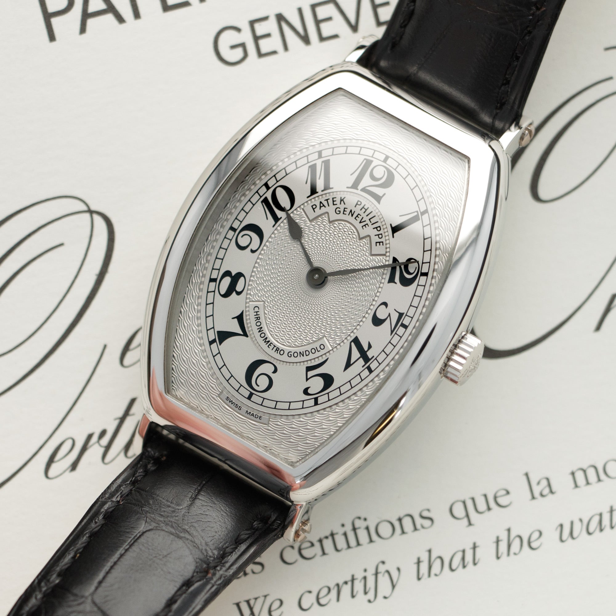 Patek Philippe - Patek Philippe Platinum Gondolo Watch, Ref. 5098 - The Keystone Watches