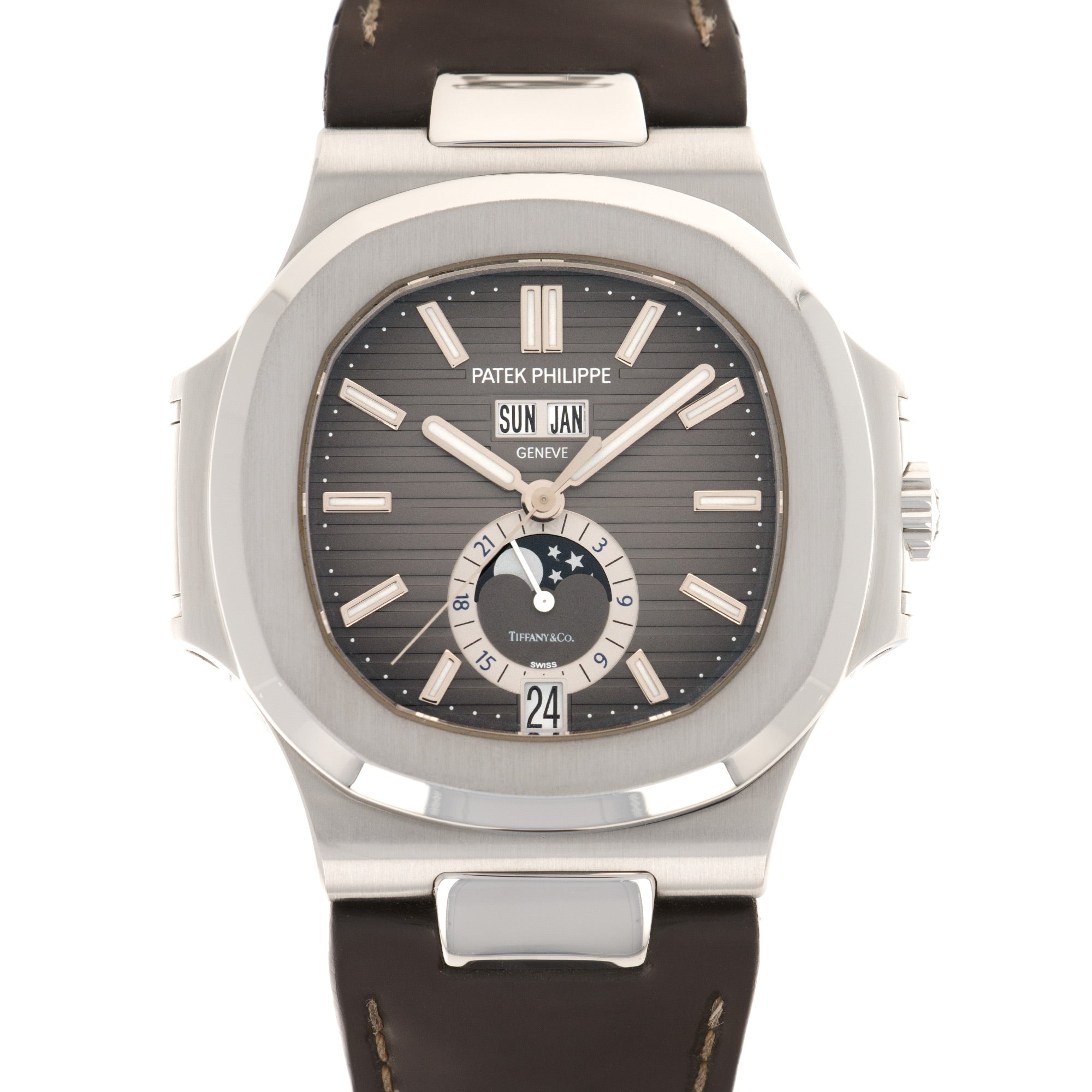Patek Philippe - Patek Philippe Nautilus Moonphase Calendar Ref. 5726, Retailed by Tiffany & Co. - The Keystone Watches