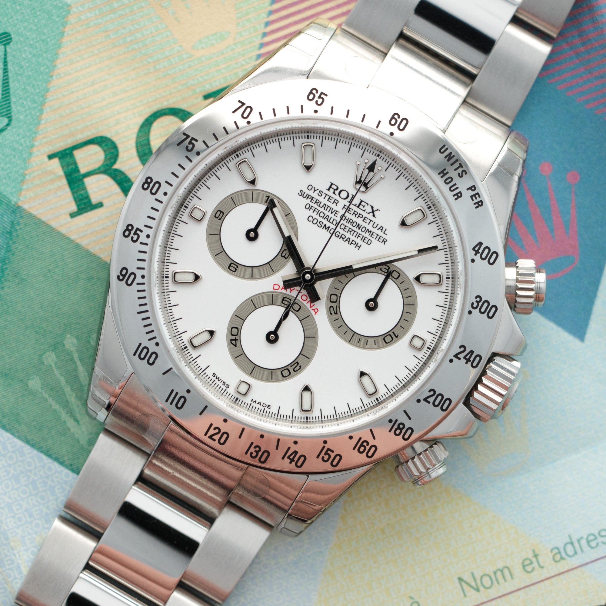 Rolex - Rolex Cosmograph Daytona Watch Ref. 116520, with Original Box and Papers, Completely New Old Stock - The Keystone Watches
