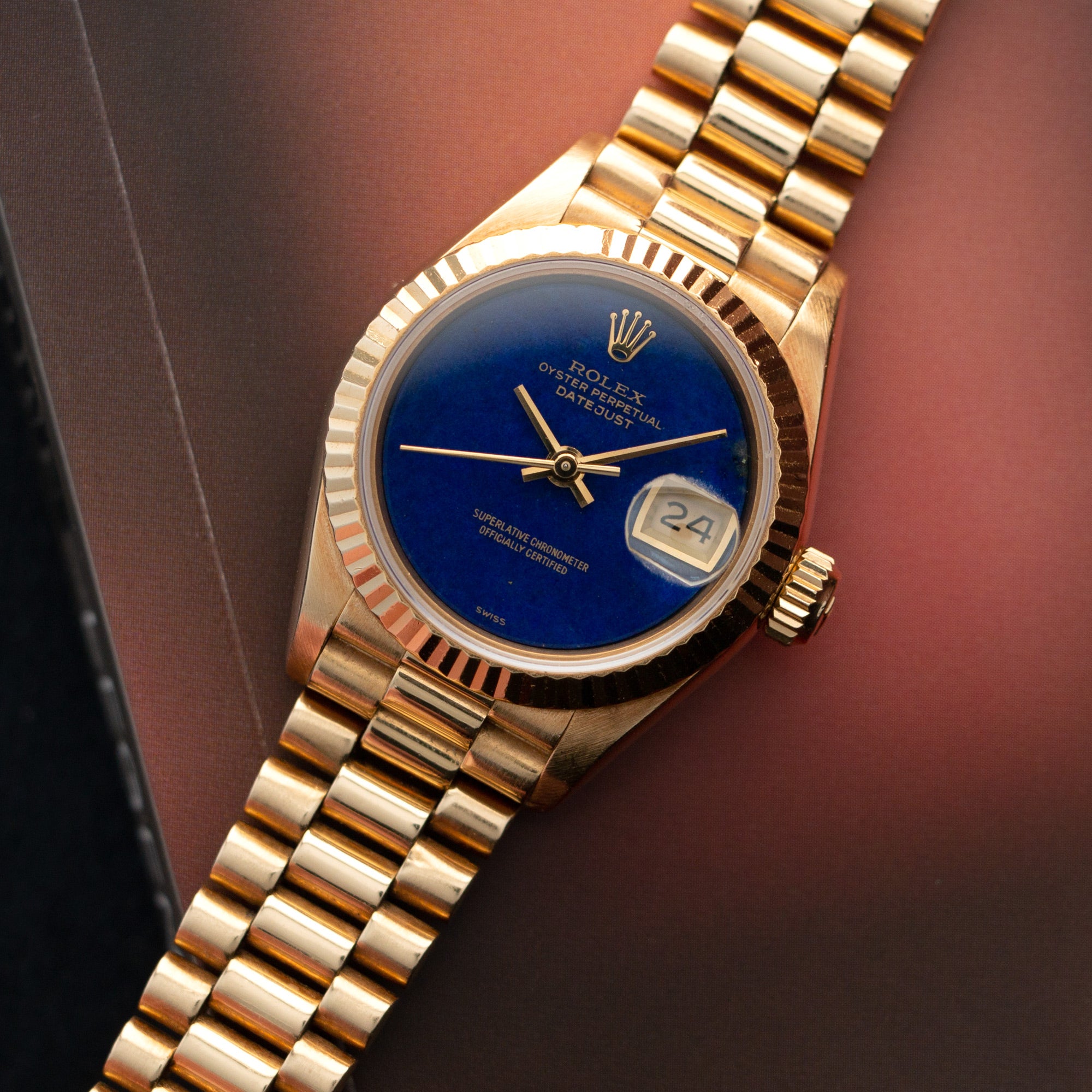 Rolex - Rolex Yellow Gold Datejust Lapis Dial Watch Ref. 69178 - The Keystone Watches