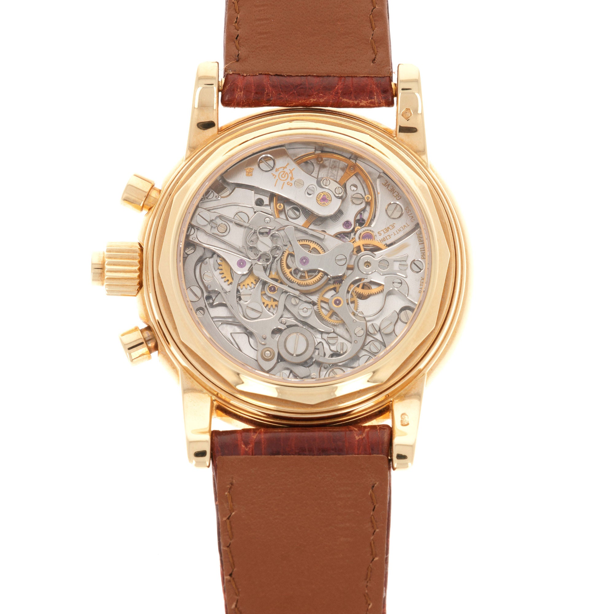 Patek Philippe - Patek Philippe Yellow Gold Perpetual Calendar Split Seconds Chrono Watch Ref. 5004 - The Keystone Watches