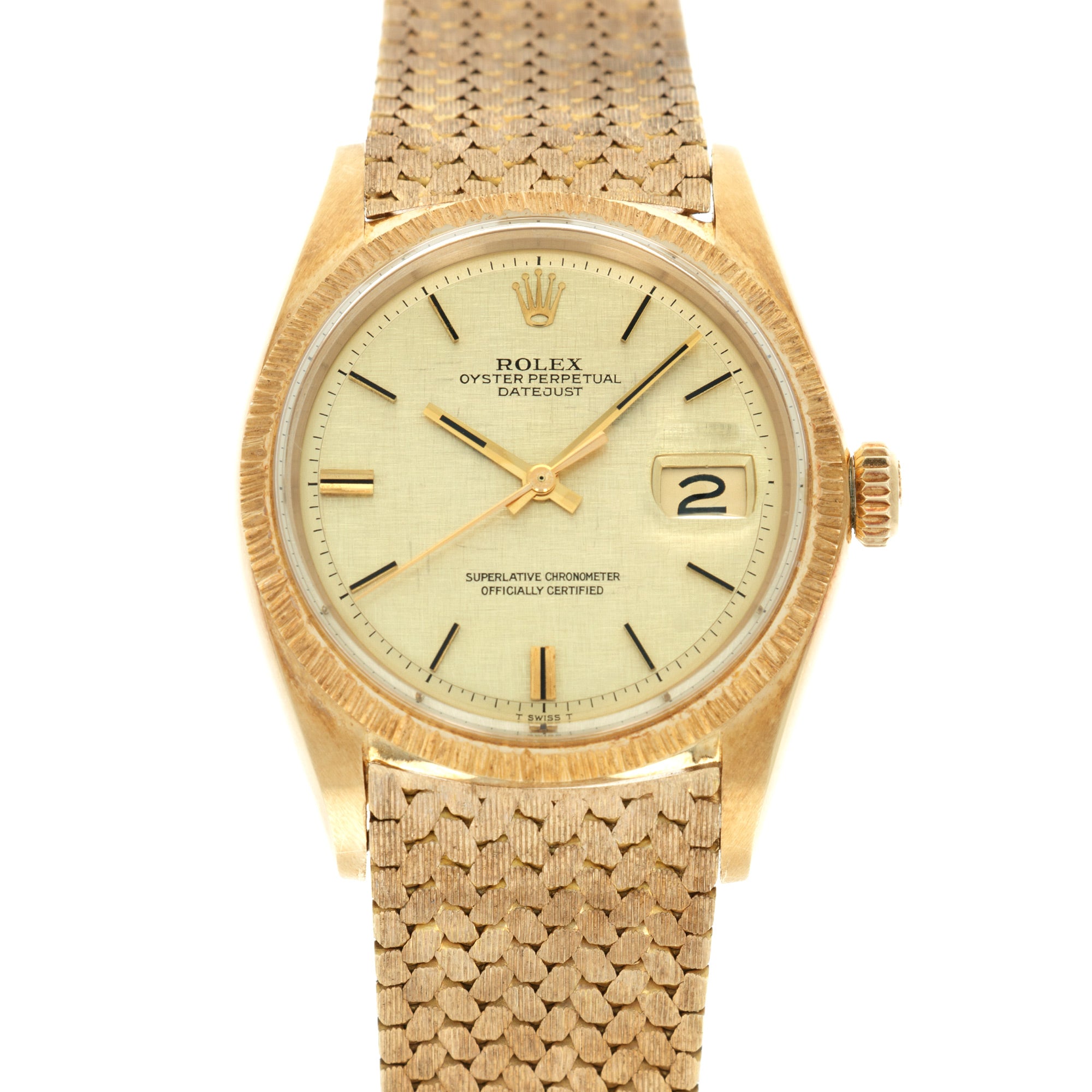 Rolex - Rolex Yellow Gold Datejust Ref. 1607 with Unusual Bracelet - The Keystone Watches
