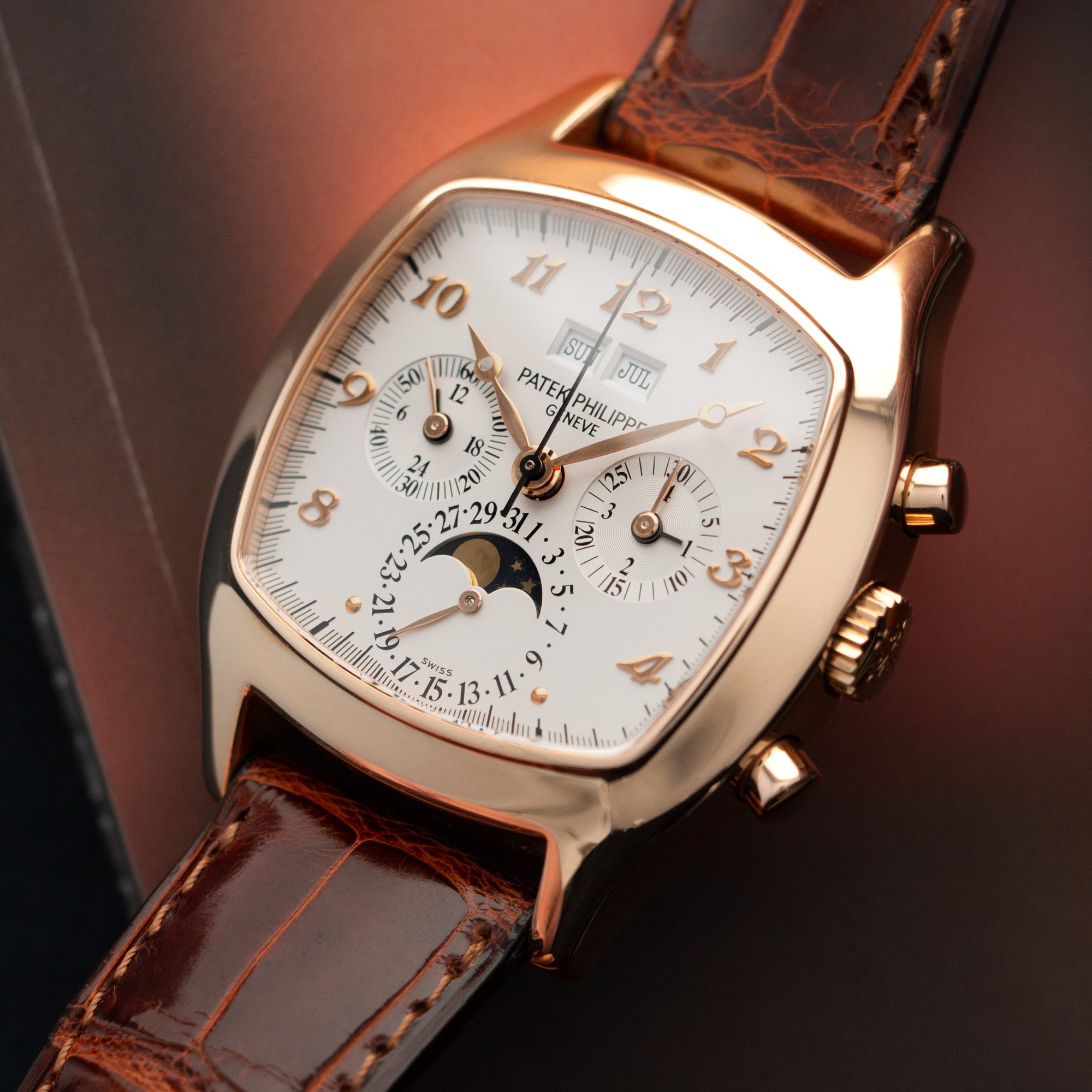 Patek Philippe - Patek Philippe Rose Gold Perpetual Calendar Chrono Watch Ref. 5020 - The Keystone Watches