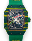 Richard Mille Extra Flat Automatic Skeleton Green Van Niekerk Watch Ref. RM67-02