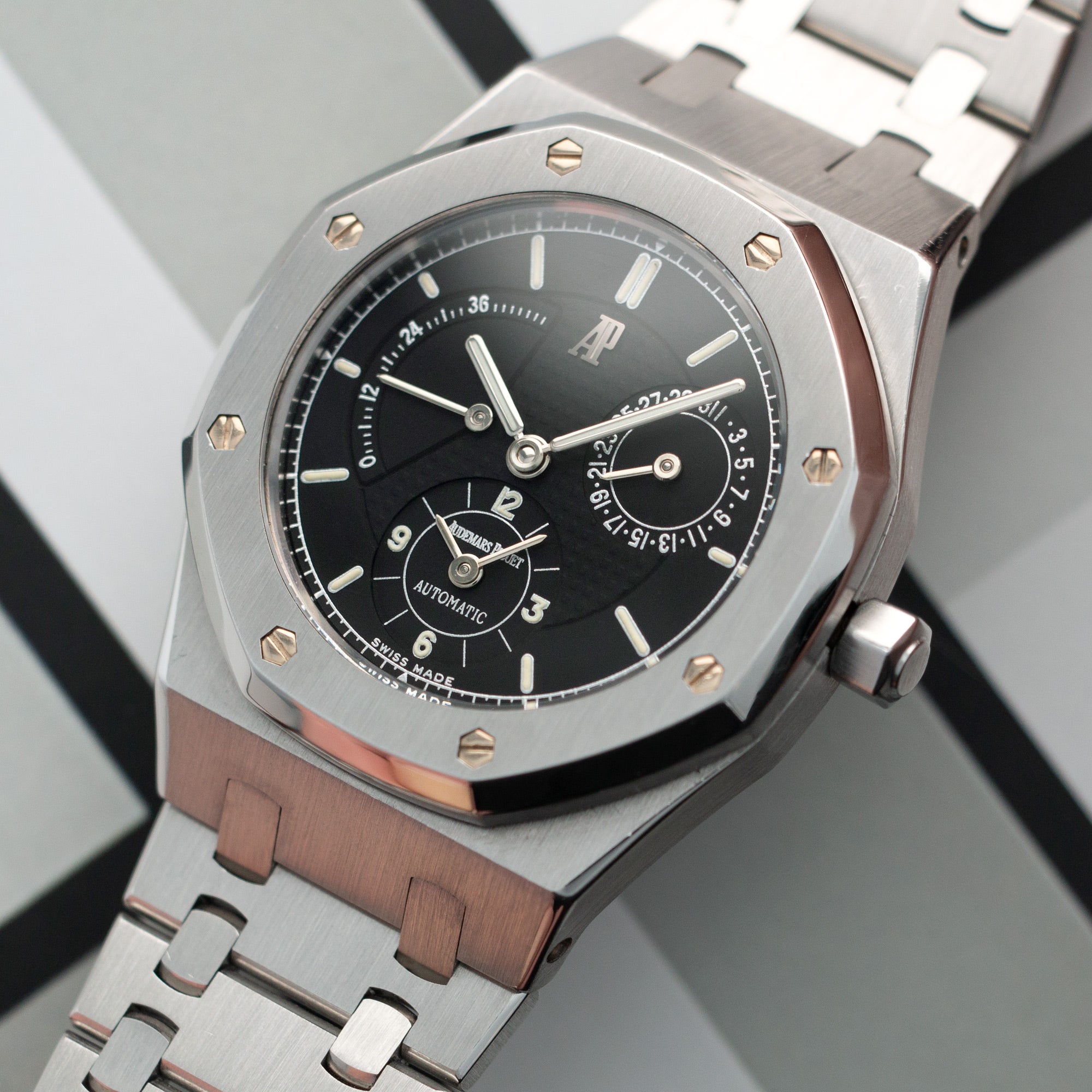 Audemars Piguet - Audemars Piguet Steel Dual Time Royal Oak Watch Ref 25730 - The Keystone Watches