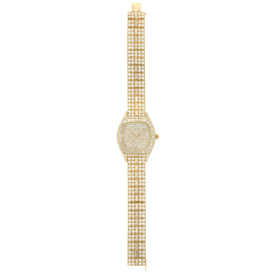 Cartier Yellow Gold Tortue Diamond Watch