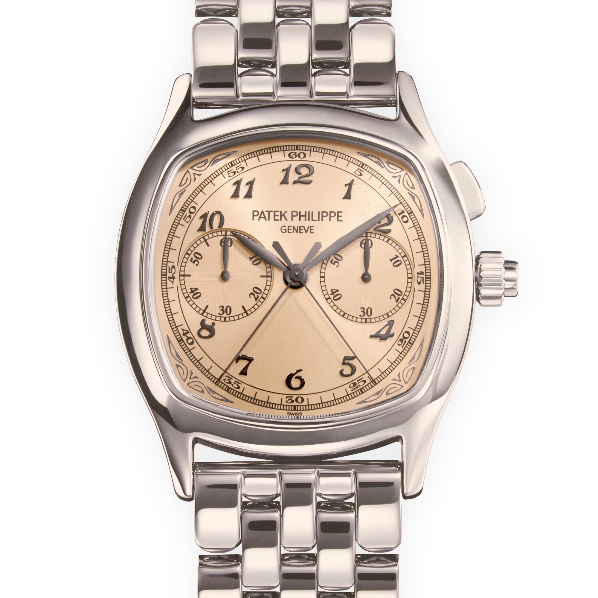 Patek Philippe - Patek Philippe Steel Monopusher Salmon Dial Chronograph Watch Ref. 5950 - The Keystone Watches