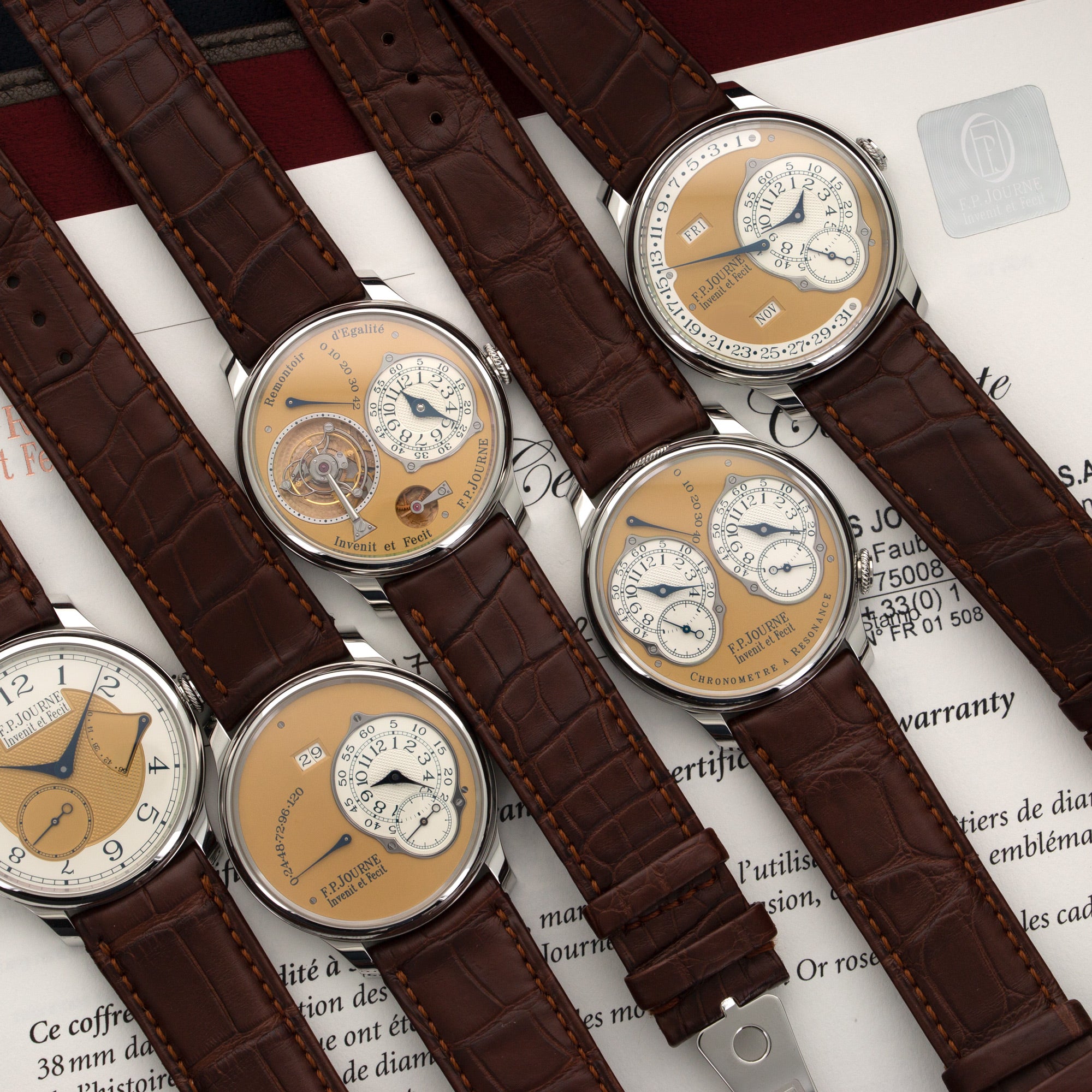 FP Journe - F.P. Journe Steel End of 38mm Five Watch Set from 2015 - The Keystone Watches