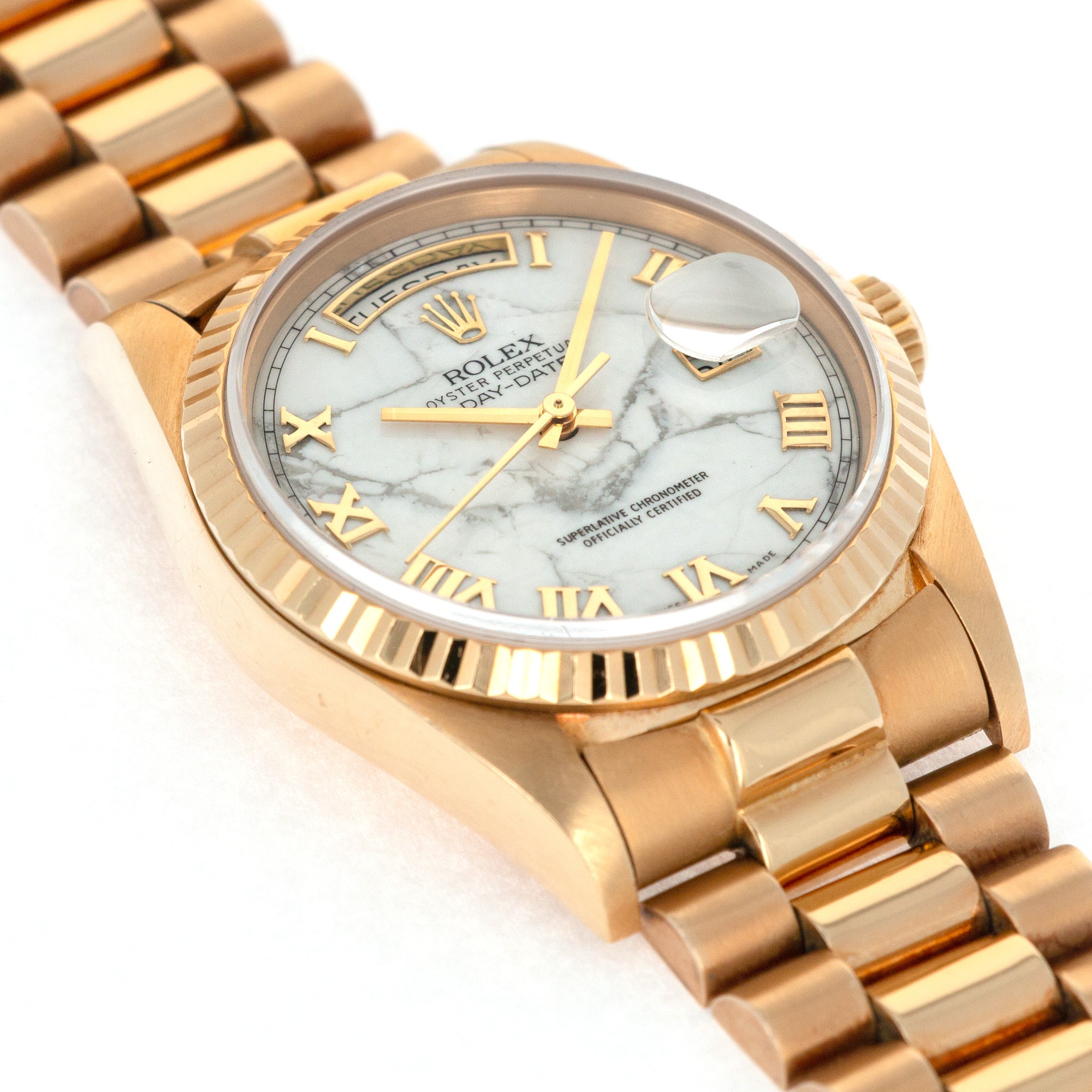 Rolex - Rolex Yellow Gold Day-Date Howlite Watch Ref. 18238 - The Keystone Watches