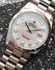 Rolex - Rolex White Gold Day-Date Ref. 118239 with Mother of Pearl and Diamond Dial - The Keystone Watches