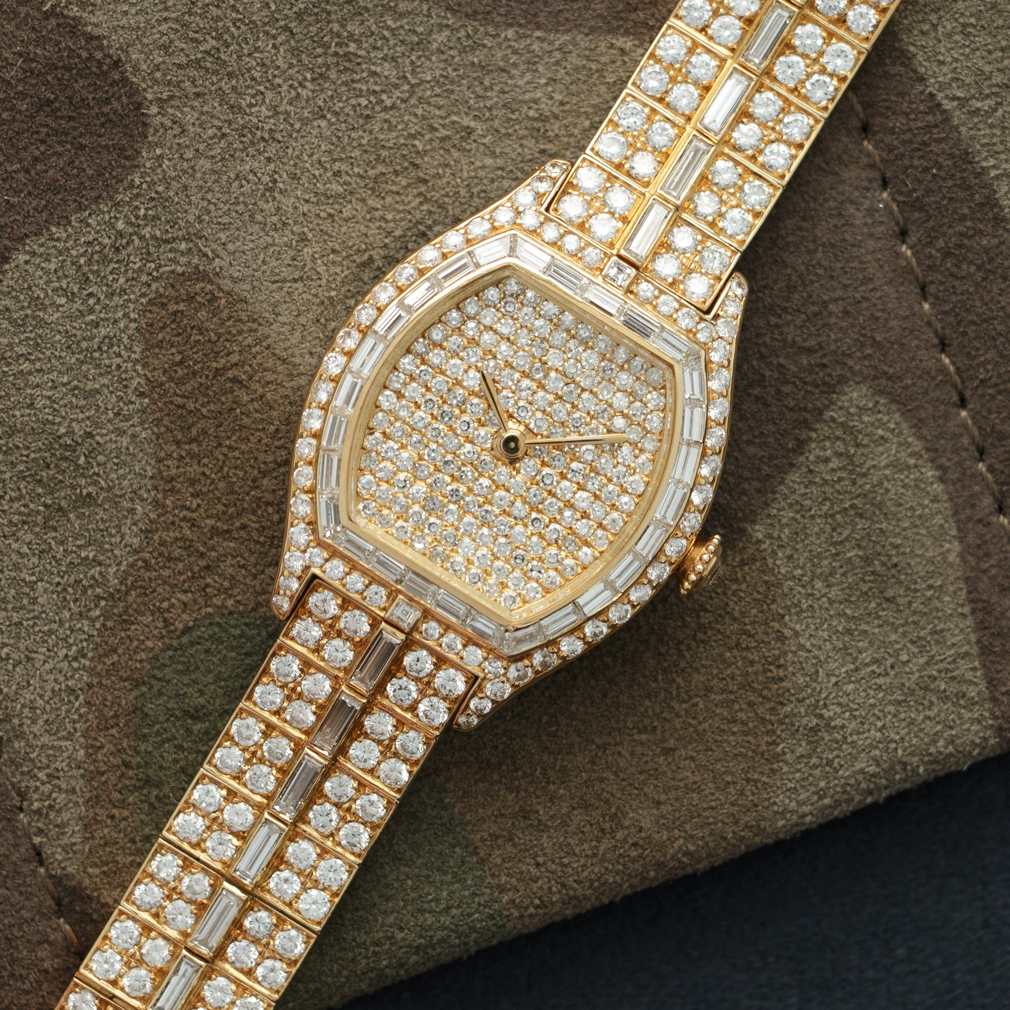 Cartier - Cartier Yellow Gold Tortue Diamond Watch - The Keystone Watches