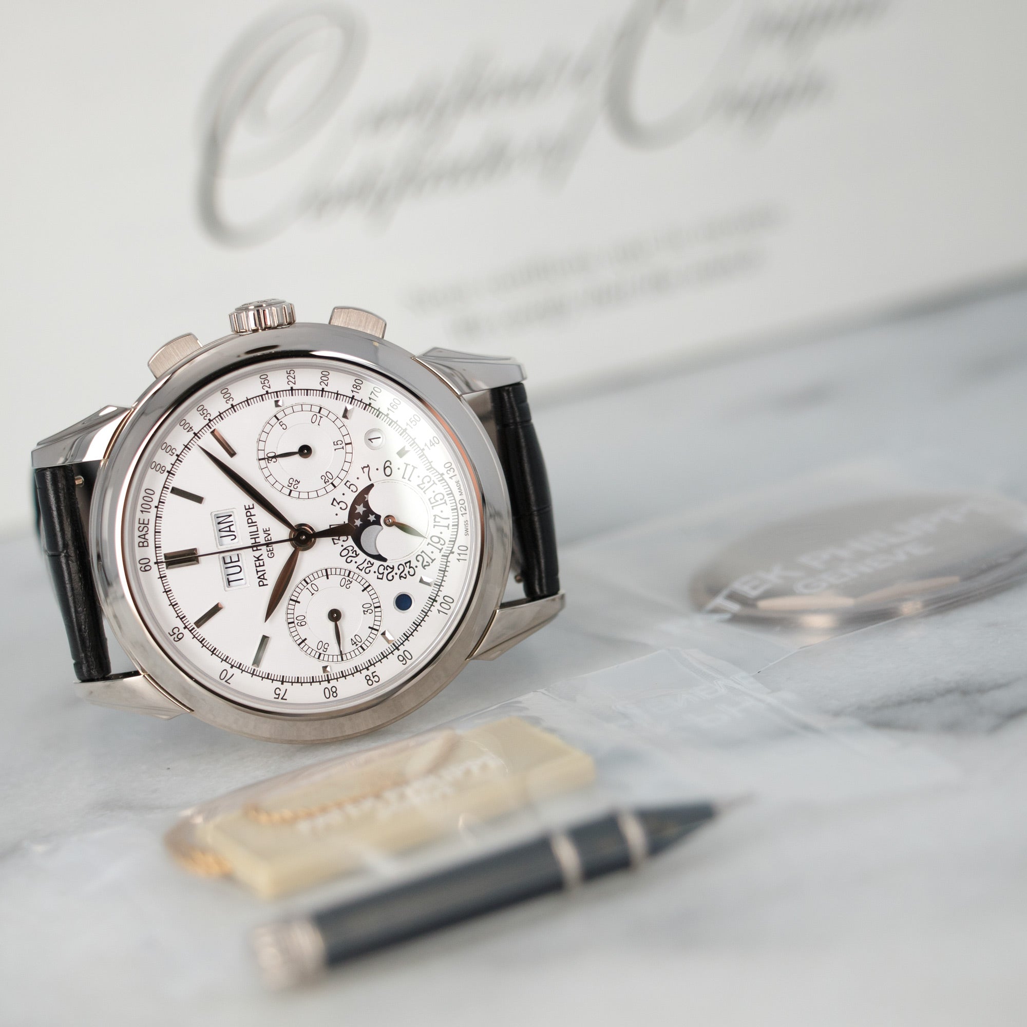 Patek Philippe - Patek Philippe White Gold Perpetual Calendar Chronograph Watch, Ref. 5270 - The Keystone Watches