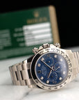 Rolex - Rolex White Gold Cosmograph Daytona Sodalite Diamond Watch Ref. 116509 - The Keystone Watches