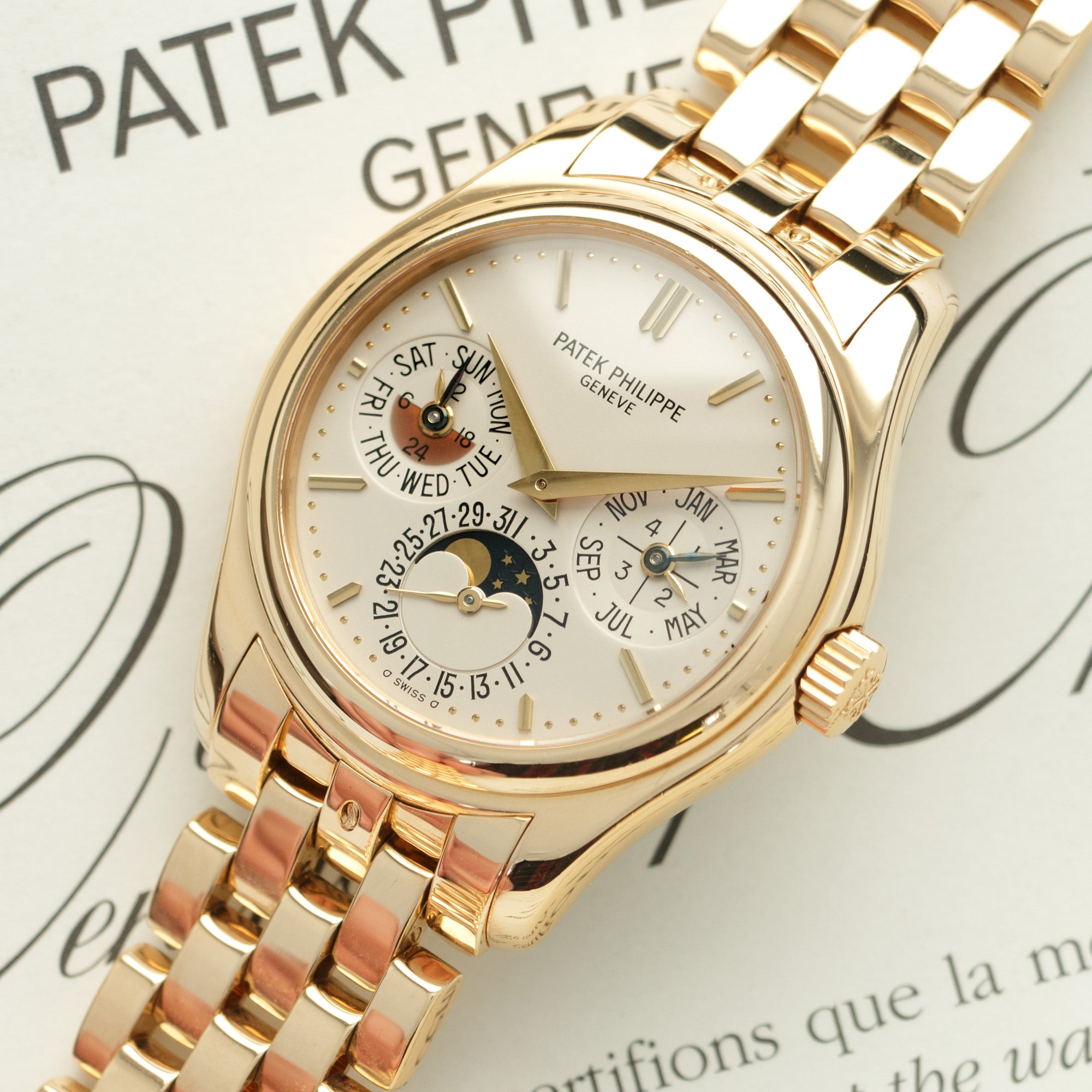 Patek Philippe - Patek Philippe Yellow Gold Perpetual Calendar Watch, Ref. 5136 - The Keystone Watches