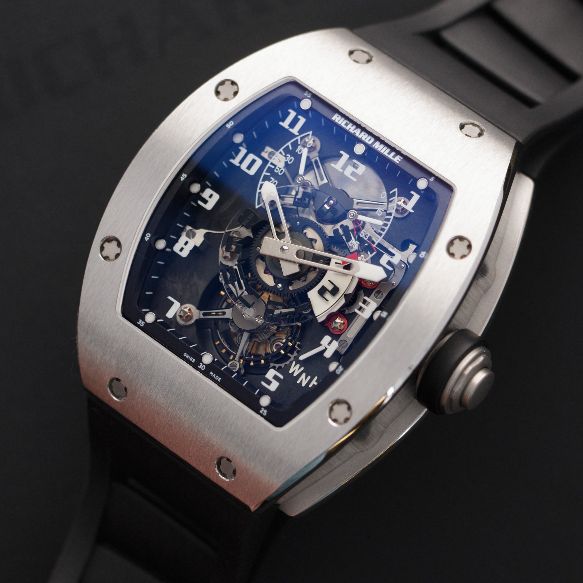 Richard Mille - Richard Mille Platinum GMT Tourbillon Watch Ref. RM003 - The Keystone Watches